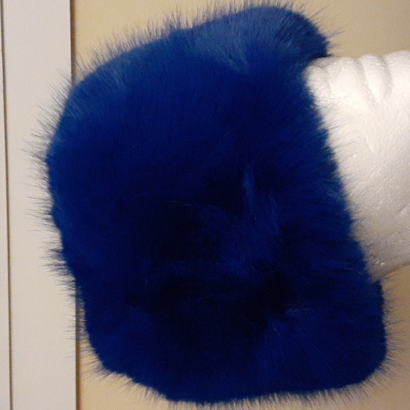 NWOT Royal Blue Shein Russian Snow Bunny Hat One Size - Picture 2 of 3